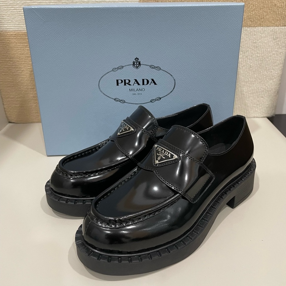Prada Women's Black Loafers